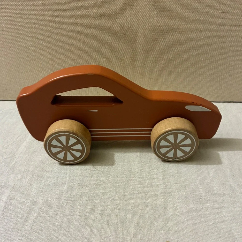 Little Dutch Wooden Sports Car‎ Toy Minimalist Push Toy 6 Inch Play